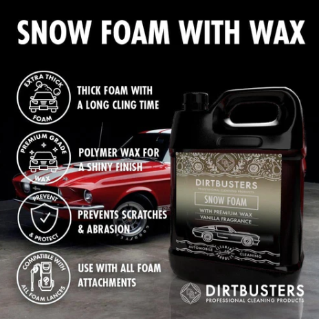 Dirtbusters pH Neutral Snow Foam with Wax, Vanilla